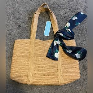 Draper James small Straw tote